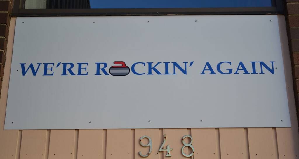 The sign in front of the Halifax Curling Club says it all (Photo by Jordan Whitehouse)