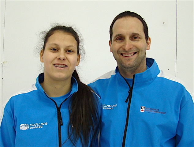 Another father-daughter duo, Robert and Emilie Desjardins (Curling Canada/Darlene Danyliw photo)